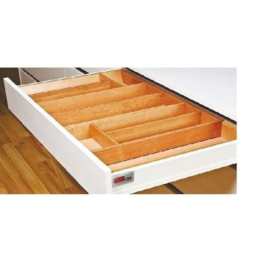 Adjustable Wooden Cutlery Kitchen Drawer