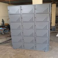 Mild Steel Office Staff Locker - Durable Design , Secure Compartments For Personal And Work Essentials