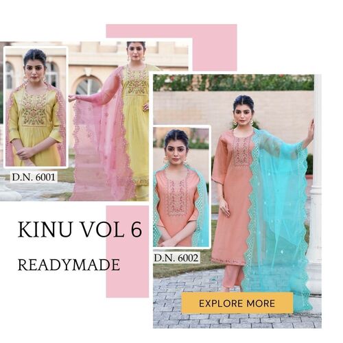Madhav fashion Kinu Vol 6 Readymade Salwar Kameez catalog