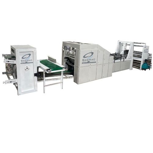 Bagmac Square Bottom Paper Bag Making Machine From Printed Or Unprinted Roll Paper - Automatic Grade: Automatic