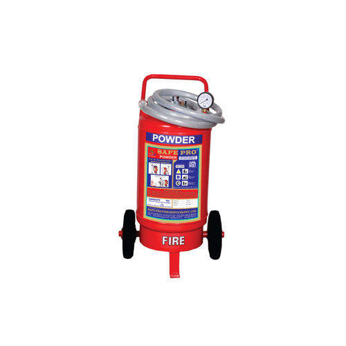 Iron / Steel 25 Kg Dry Chemical Powder Abc Type Wheeled Fire Extinguisher