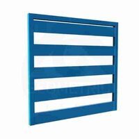 Duct Closure Residential Louvers - Aluminum Material, Size As Per Requirement, Color Powder Coated , Ventilation And Bird Exclusion Features