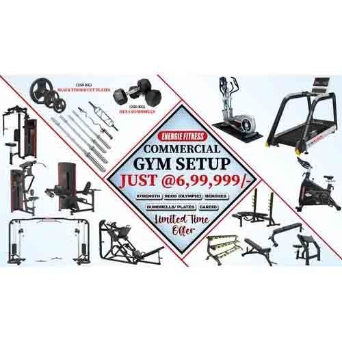 Energie Fitness Commercial Gym Setup Services, Full Gym Setup Services India