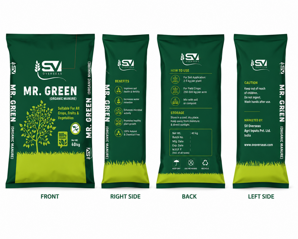 40 Kg Mr. Green Organic Manure - Application: Agriculture