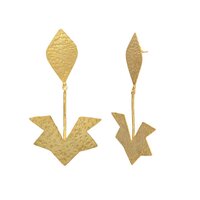 Gold Plated Dangle Earring Set