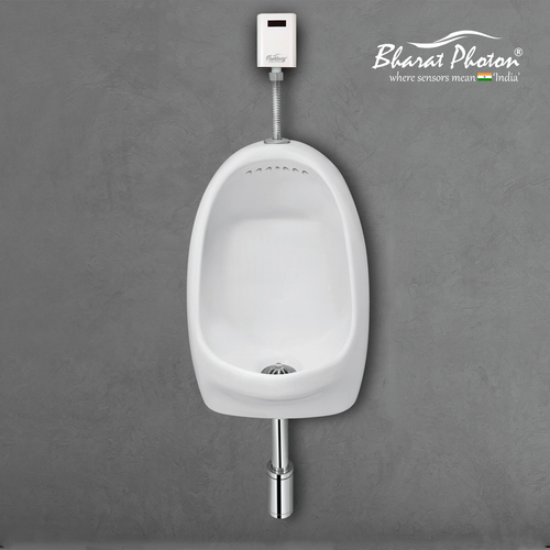Urinal Flusher With Ceramic Urinal Pot Combo Bharat Photon - Color: White