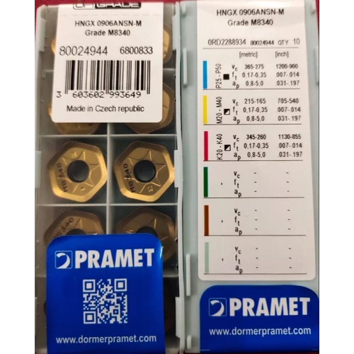 Precision Engineered PRAMET Milling Inserts HNGX 0906ANSN