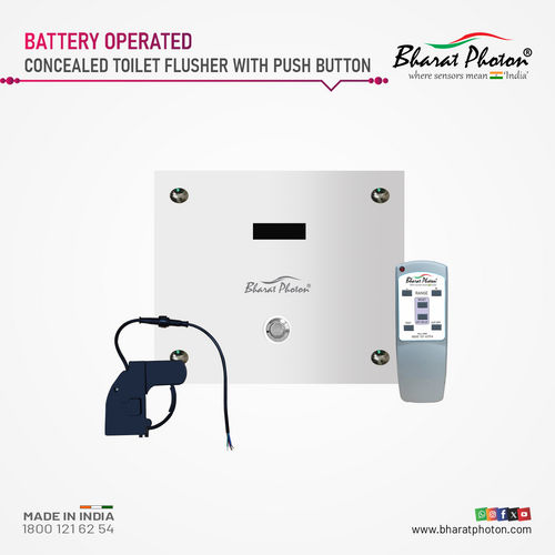 Automatic Toilet Flusher With Push Button Flush Bp-w4472 Bharat Photon