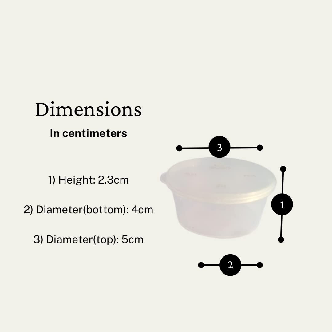 50ml Round Dip Box ( Transparent / Black )