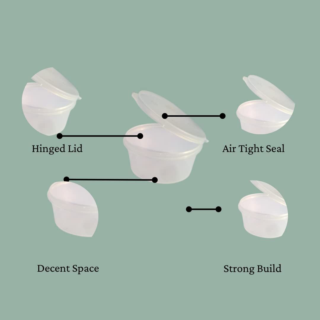 50ml Round Dip Box ( Transparent / Black )