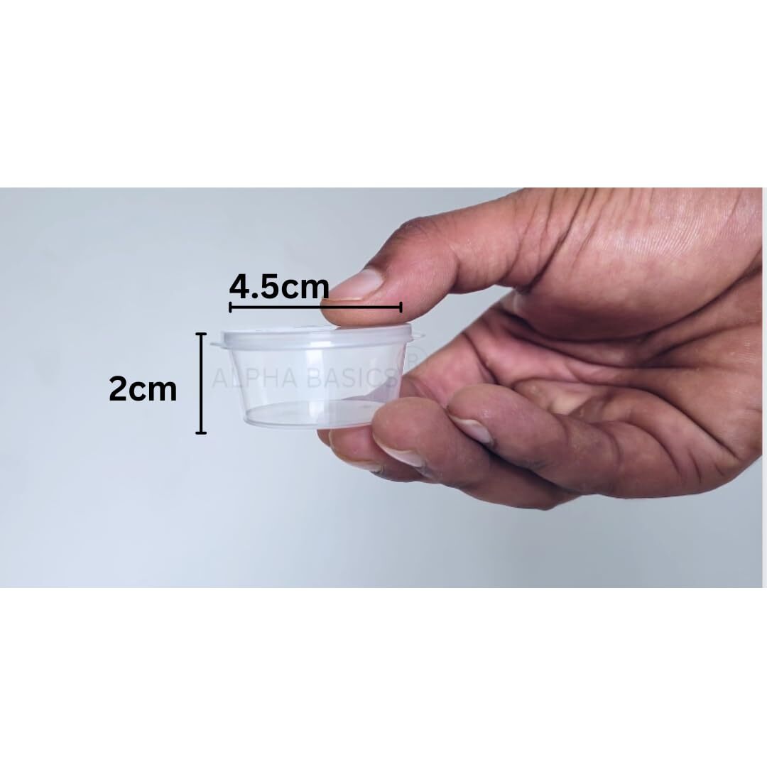 50ml Round Dip Box ( Transparent / Black )