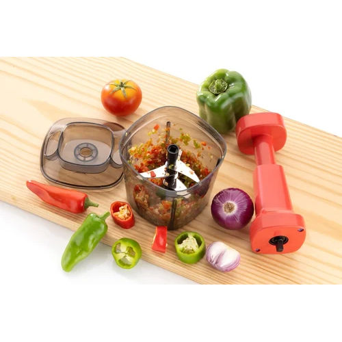 Abs Plastic Hand Push Vegetable Chopper Application: Kitchen