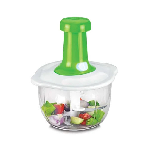 Manual Plastic Hand Push Vegetable Chopper For Kitchen 1500ml