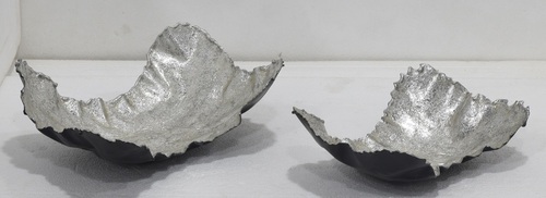 Metal Decorative Plate With Silver Plated