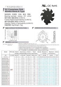 40x10mm 4010 5V 12V DC Mini Frameless Cooling Fan for 3D Printers Computers Graphics Cards