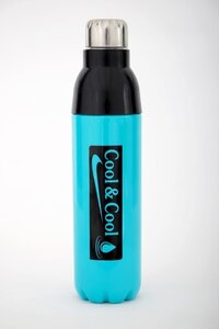 Cool Insulated Water Bottle 1000ml - Plastic, 1000ml, Vibrant Colors | Unbreakable Design, Leak-proof, Easy Filling, Ergonomic Shape For On-the-go Hydration