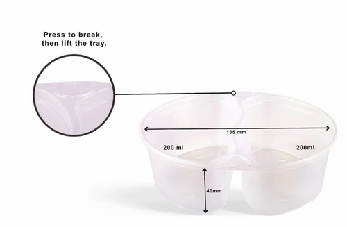 2CP Plastic Divider Round