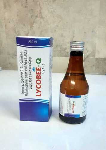 Lycopene, Co-Enzyme Q10, L-Carnintine, Methylcobalamin, Grape seed Extract, Alpha, Lipoic Acid & Folic Acid Syrup