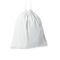 Cotton Pouch - Durable Cotton Material , Drawstring Closure In Ivory White For Secure Storage Of Small Essentials On The Go