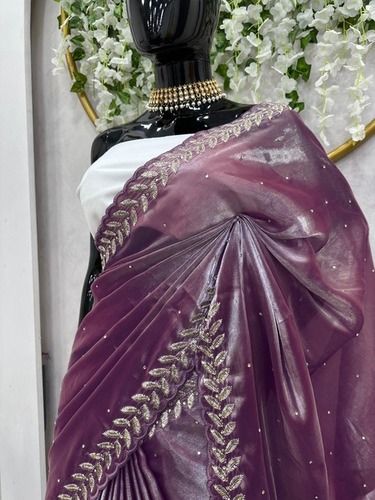 Pure Silk  Stylist Saree - Color: As Per Image