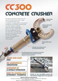 hydraulic concrete crusher