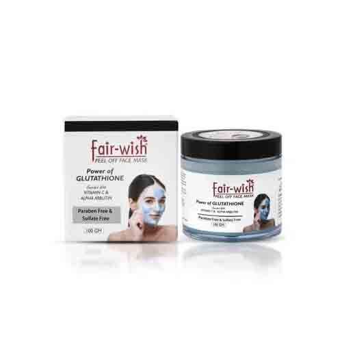 Fair Wish Peel Off Mask For Glowing Skin With Power Of Glutathione .Paraben & Sulfate Free Color Code: Gray