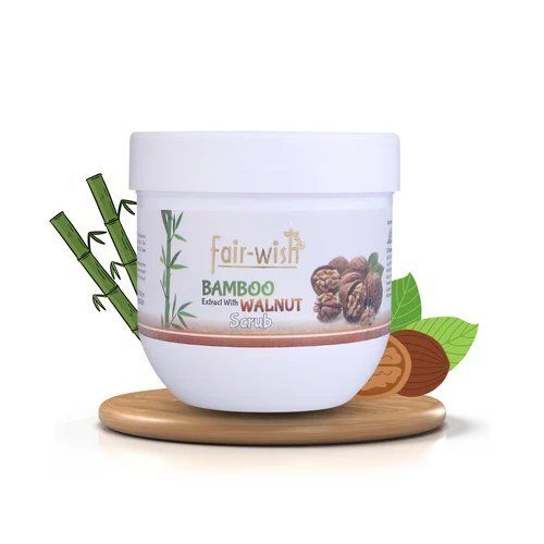Walnut Face Scrub With Bamboo Extract 200gm Remove dead skin cells, blackheads, and Dirt
