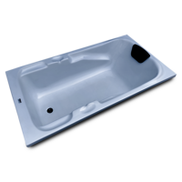 Euro 5.5 ft x 3 ft Fixed Bathtub