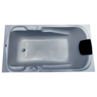 Euro 5.5 ft x 3 ft Fixed Bathtub