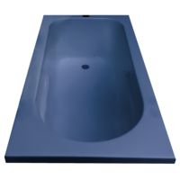 Melody 5 ft x 2.5 ft Fixed Bathtub