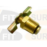 Bv-10010 Drain Cock - Brass, 1/4 Inch Bsp, Golden | Leak-proof, Nickel-plated, Self-lubricating, Silent Operation