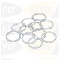 19a Aluminum Washer - 19mm Round Silver, Heat Resistant, Corrosion Resistant, Non-magnetic, Good Conductivity