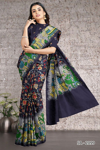 Ajrakh Printing Saree Service