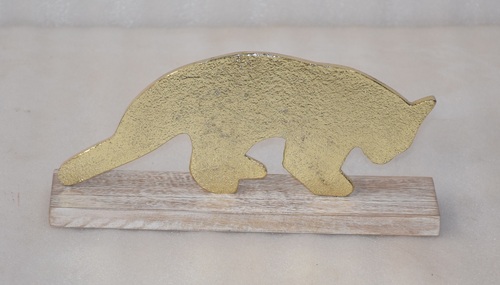 11 Inch Metal Decorative Items With Gold Finish