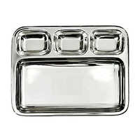 Steel 4 Compartment Thali