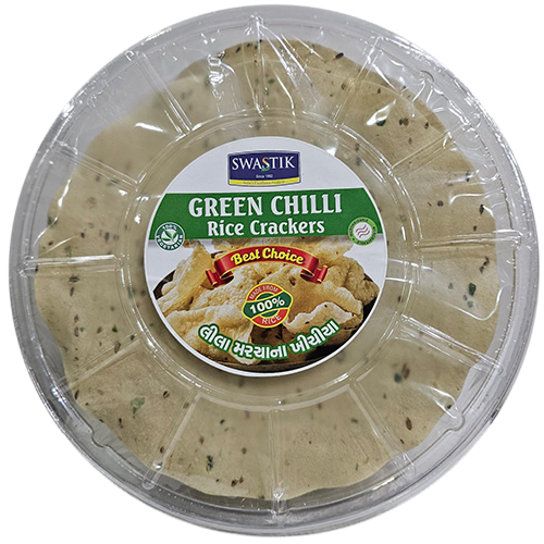 Green Chilli Rice Crackers