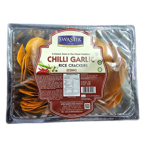 Chilli Garlic Rice Crackers Packaging: Vaccum Pack