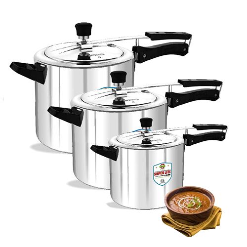 2 Ltr , 3 Ltr , 5 Ltr ,  ( STANDARD )  Inner Lid  SUPER LITE  Pressure Cooker duly IS marked