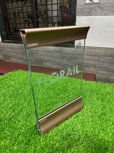 12Mm Aluminium Railing Bottom Profile - Color: Any Color