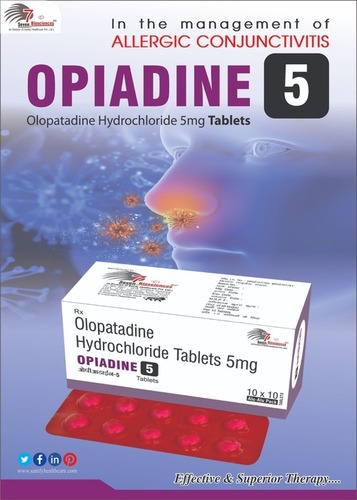 Tablet Olopatadine Hydrcholoride 5mg