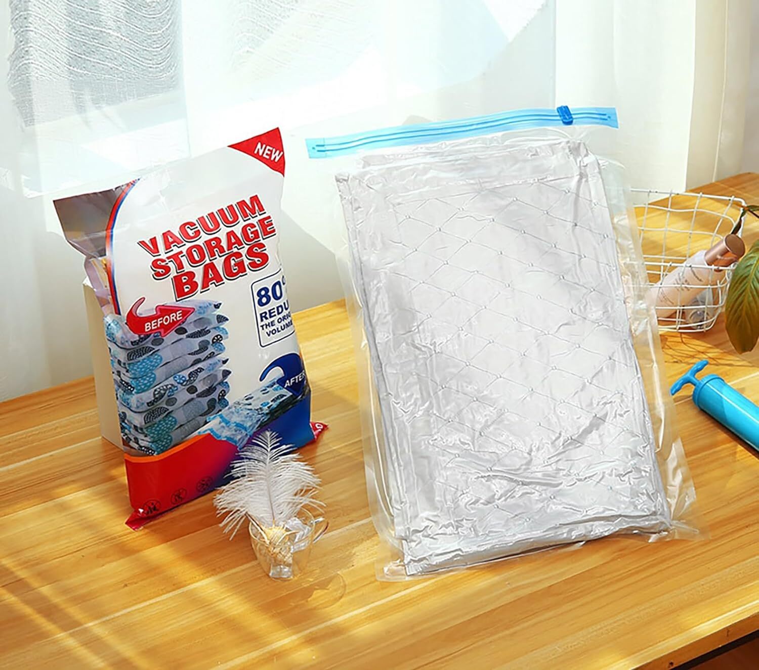SPACE SAVING STORAGE VACUUM BAG