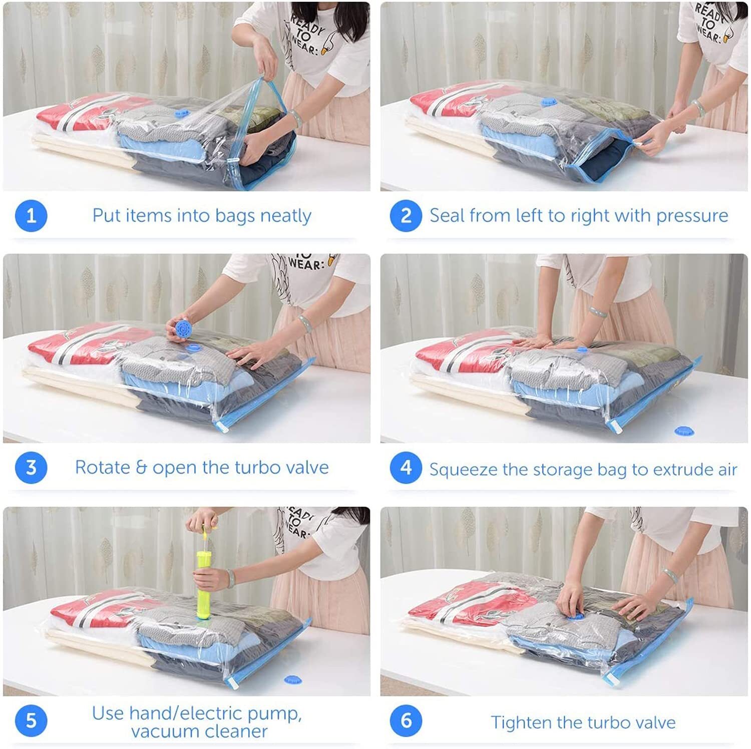 SPACE SAVING STORAGE VACUUM BAG