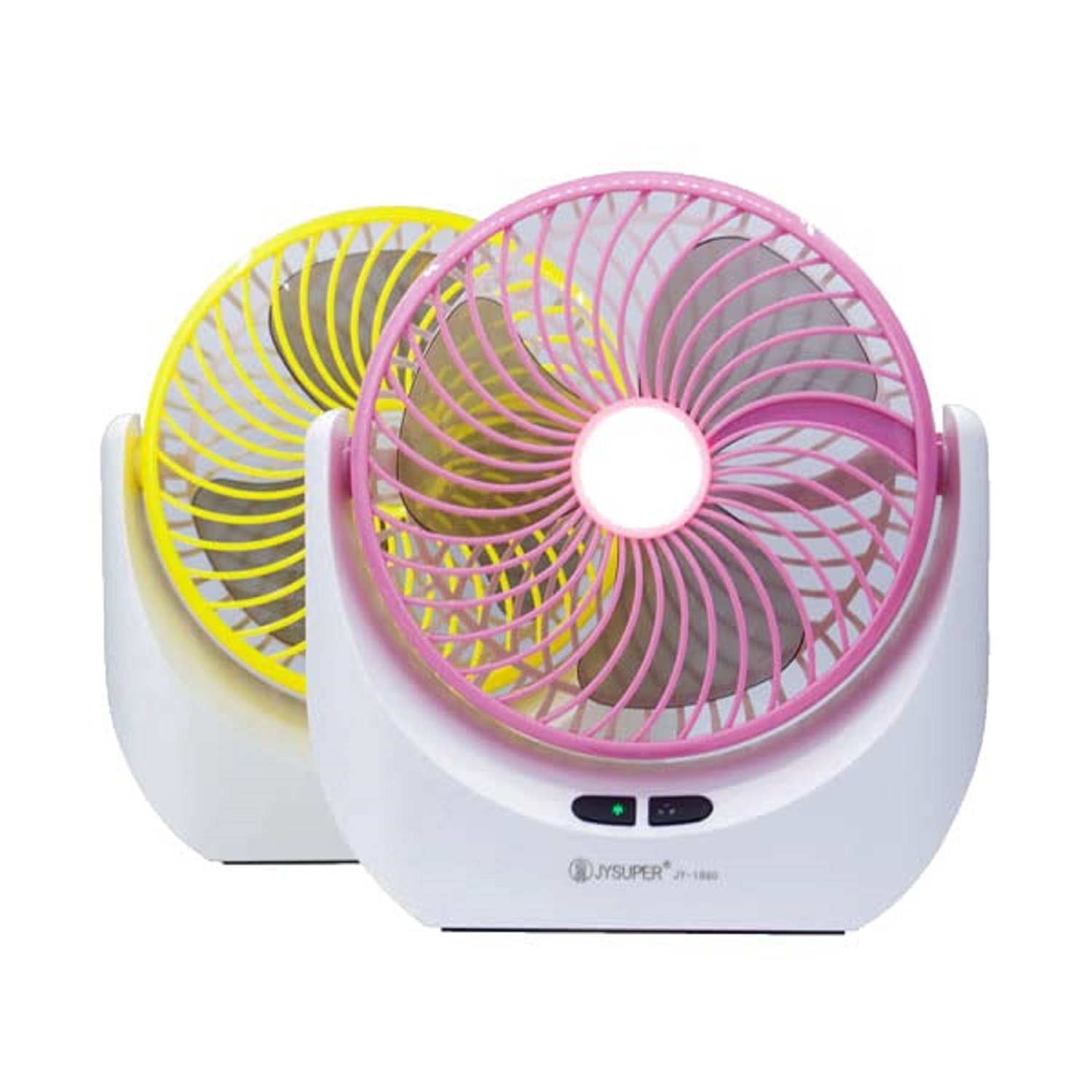 RECHARGEABLE TABLE FAN WITH LIGHT