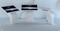 Touch Screen Kiosk - Metal And Glass, 24 Inches, 1920x1080 Resolution | Interactive Display, User-friendly Interface, Durable Design, Reliable Performance, Easy Installation
