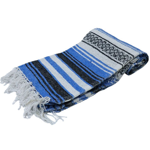 Sky Blue Falsa Woolen Blankets