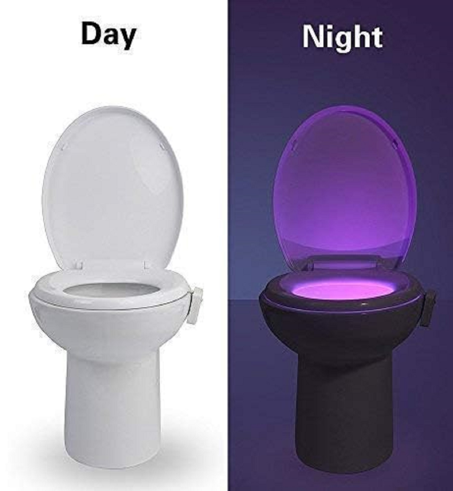 Plastic Motion Sensor Led Night Lights For Toilet