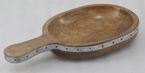 Wooden Decorative Dish With Original Finish
