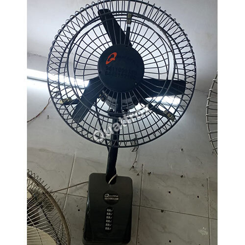 Quattrox Wall Fan - Metal Construction, Wall Mounted Design, Matte Black Finish | Powerful Electrical Operation, Sleek Modern Aesthetic
