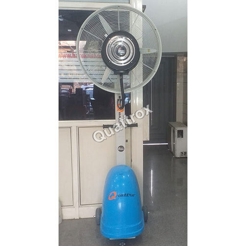 CMF - 05 Mist Fan Quattrox - Metal Body, Blue/Silver Finish | Electric Power Source, Modern Cooling Solution
