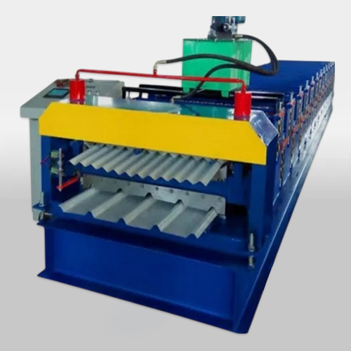 Double Layer Roll Forming Machine - Color: Green And Orange